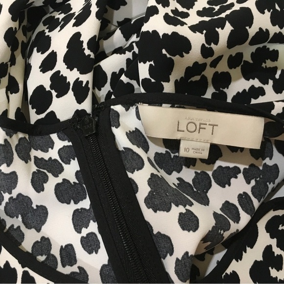 Loft shift dress Jacquard black white - Picture 10 of 10